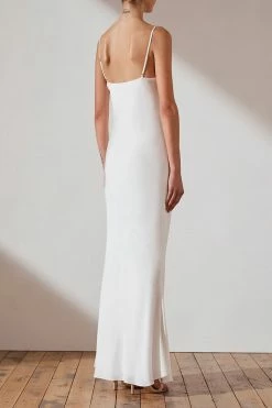 Shona Joy LUXE BIAS COWL SLIP DRESS - IVORY