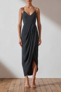 Shona Joy CORE COCKTAIL DRESS - CHARCOAL