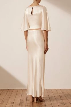 Shona Joy TOPS LA LUNE TWIST TOP - CREAM