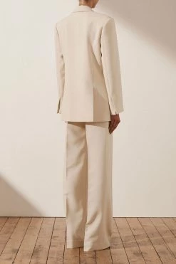 Shona Joy IVY OVERSIZED TAILORED BLAZER - BONE
