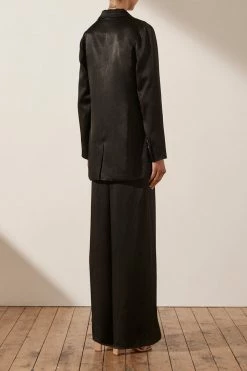 Shona Joy LA LUNE TUXEDO TROUSER - BLACK