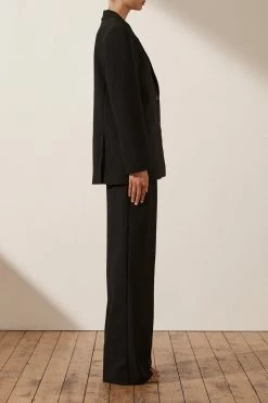 Shona Joy IVY OVERSIZED TAILORED BLAZER - BLACK