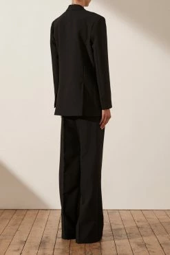 Shona Joy IVY OVERSIZED TAILORED BLAZER - BLACK