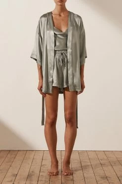 Shona Joy LA LUNE LOUNGE ROBE - SAGE Wedding