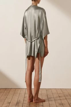 Shona Joy LA LUNE LOUNGE ROBE - SAGE Wedding