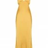 Shona Joy ALMA BACKLESS MIDI DRESS - SAFFRON