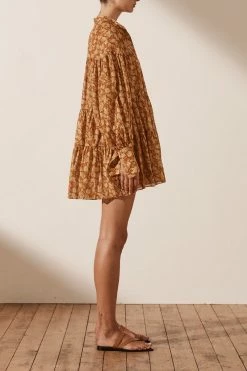 Shona Joy ARIZONA TIERED MINI DRESS