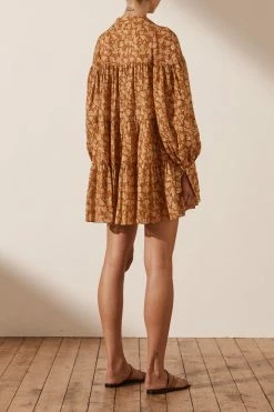 Shona Joy ARIZONA TIERED MINI DRESS