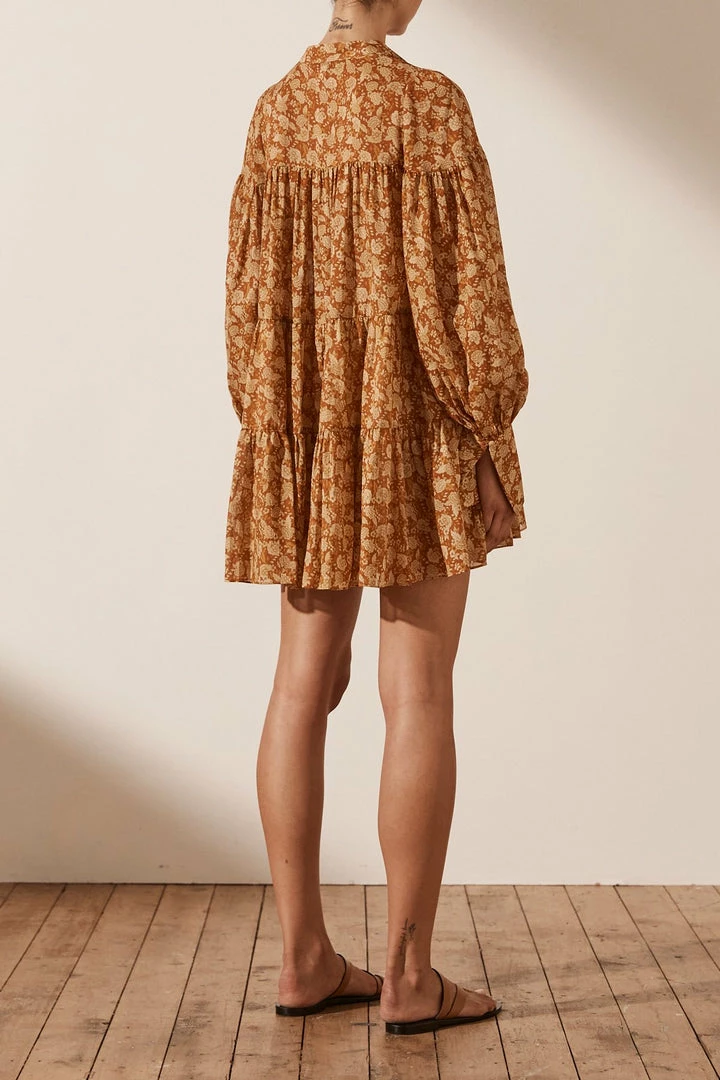 Shona Joy ARIZONA TIERED MINI DRESS