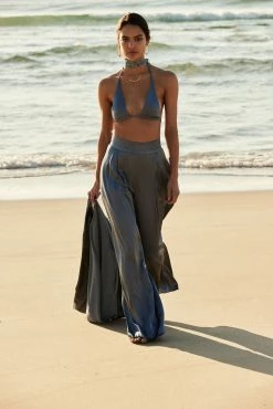 Shona Joy SHORTS & PANTS LA LUNE TUXEDO TROUSER - BLUE SMOKE