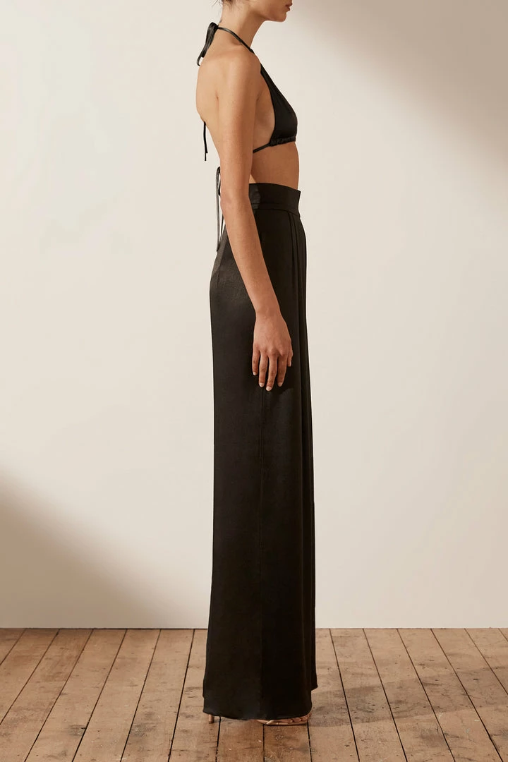 Shona Joy LA LUNE TRIANGLE BRALETTE - BLACK