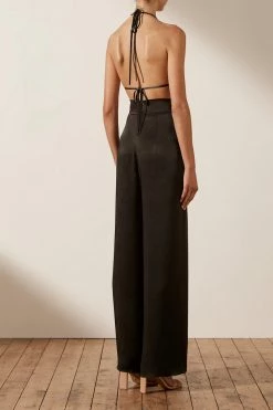 Shona Joy LA LUNE TRIANGLE BRALETTE - BLACK