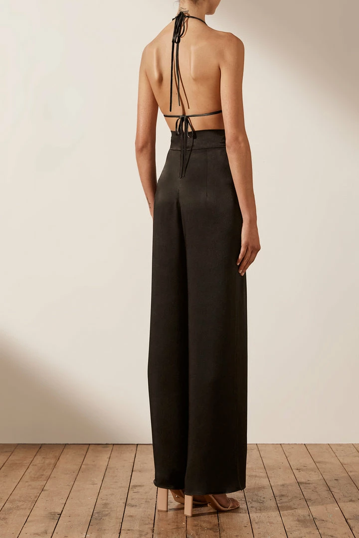 Shona Joy LA LUNE TRIANGLE BRALETTE - BLACK