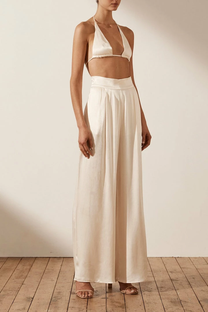 Shona Joy TOPS LA LUNE TRIANGLE BRALETTE - CREAM