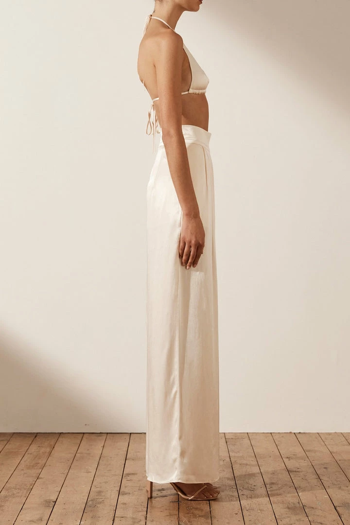 Shona Joy TOPS LA LUNE TRIANGLE BRALETTE - CREAM