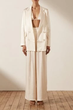 Shona Joy TOPS LA LUNE TRIANGLE BRALETTE - CREAM