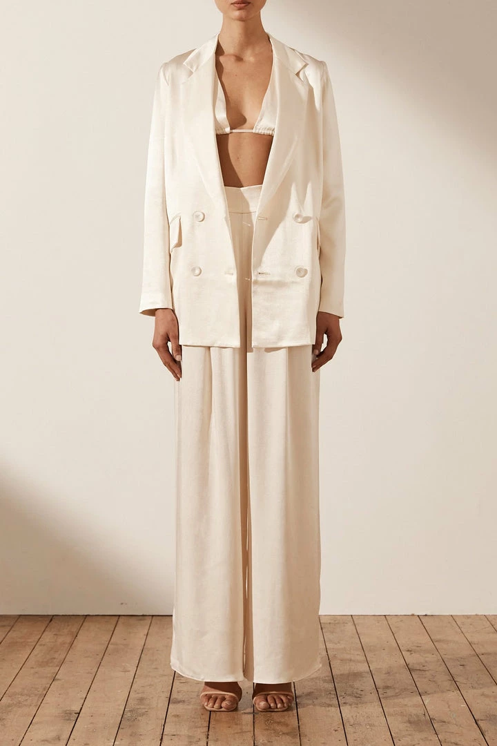 Shona Joy TOPS LA LUNE TRIANGLE BRALETTE - CREAM