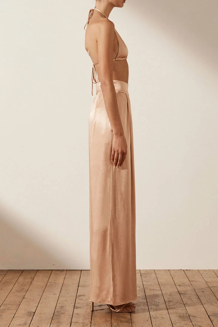 Shona Joy LA LUNE TRIANGLE BRALETTE - DESERT ROSE TOPS