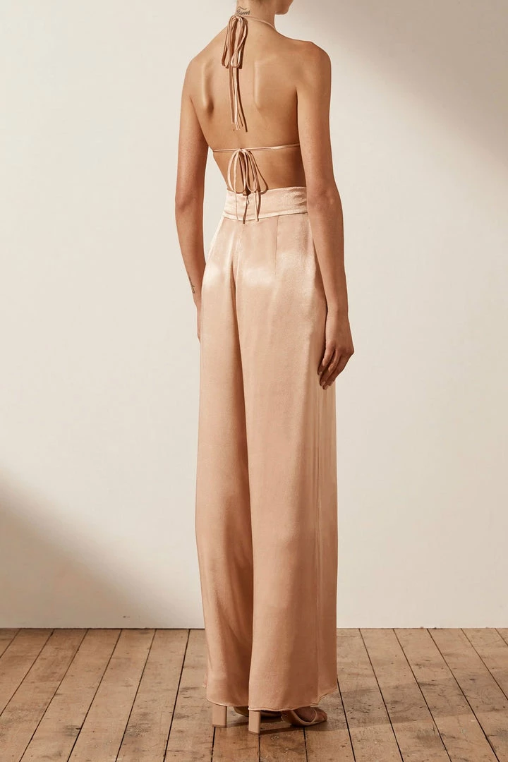 Shona Joy LA LUNE TRIANGLE BRALETTE - DESERT ROSE TOPS