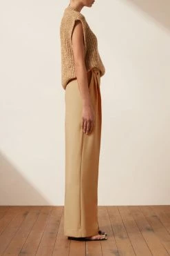 Shona Joy OLIVIA VEST - CAMEL/MULTI