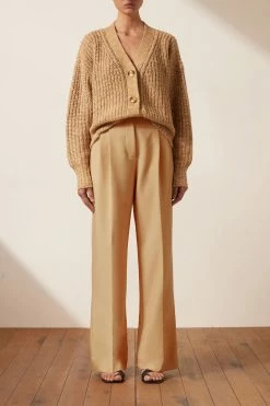 Shona Joy TOPS OLIVIA CARDIGAN - CAMEL/MULTI