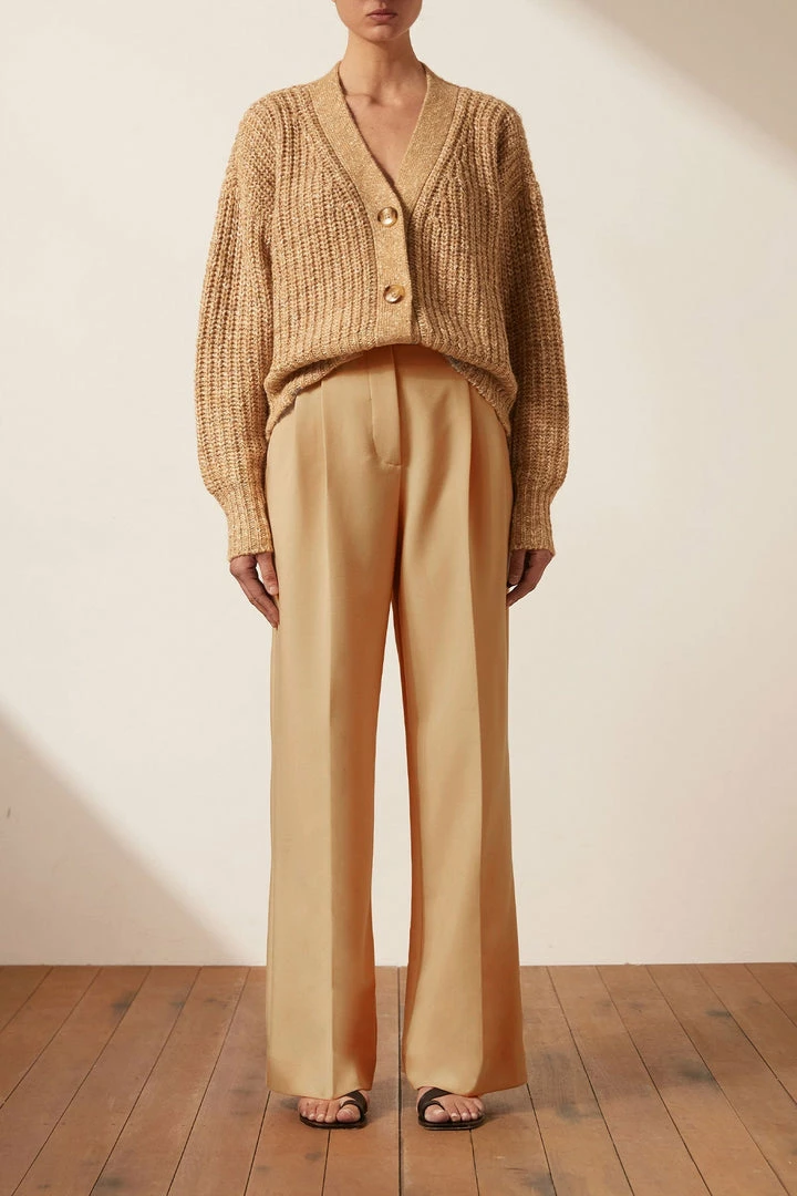 Shona Joy TOPS OLIVIA CARDIGAN - CAMEL/MULTI