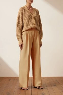 Shona Joy TOPS OLIVIA CARDIGAN - CAMEL/MULTI