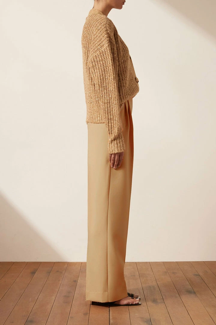 Shona Joy TOPS OLIVIA CARDIGAN - CAMEL/MULTI