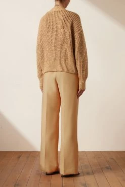 Shona Joy TOPS OLIVIA CARDIGAN - CAMEL/MULTI