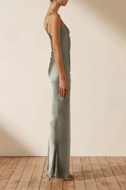 Shona Joy DRESSES LA LUNE RUCHED MAXI DRESS - SAGE