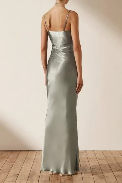 Shona Joy DRESSES LA LUNE RUCHED MAXI DRESS - SAGE