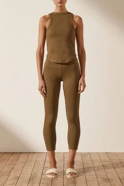 Shona Joy SJ RIB LEGGINGS - CUMIN