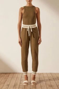 Shona Joy SJ SWEAT PANT - CUMIN KNITWEAR