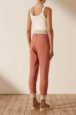 Shona Joy KNITWEAR SJ SWEAT PANT - RHUBARB