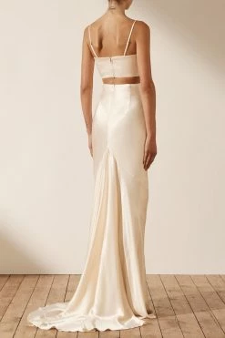 Shona Joy TOPS LA LUNE TWIST FRONT BRA TOP - CREAM