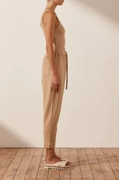 Shona Joy SJ DROP CROTCH PANT - TAN
