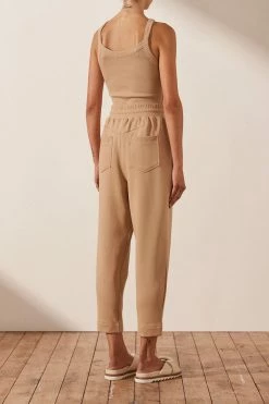 Shona Joy SJ DROP CROTCH PANT - TAN