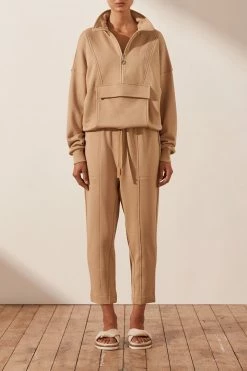 Shona Joy SJ DROP CROTCH PANT - TAN