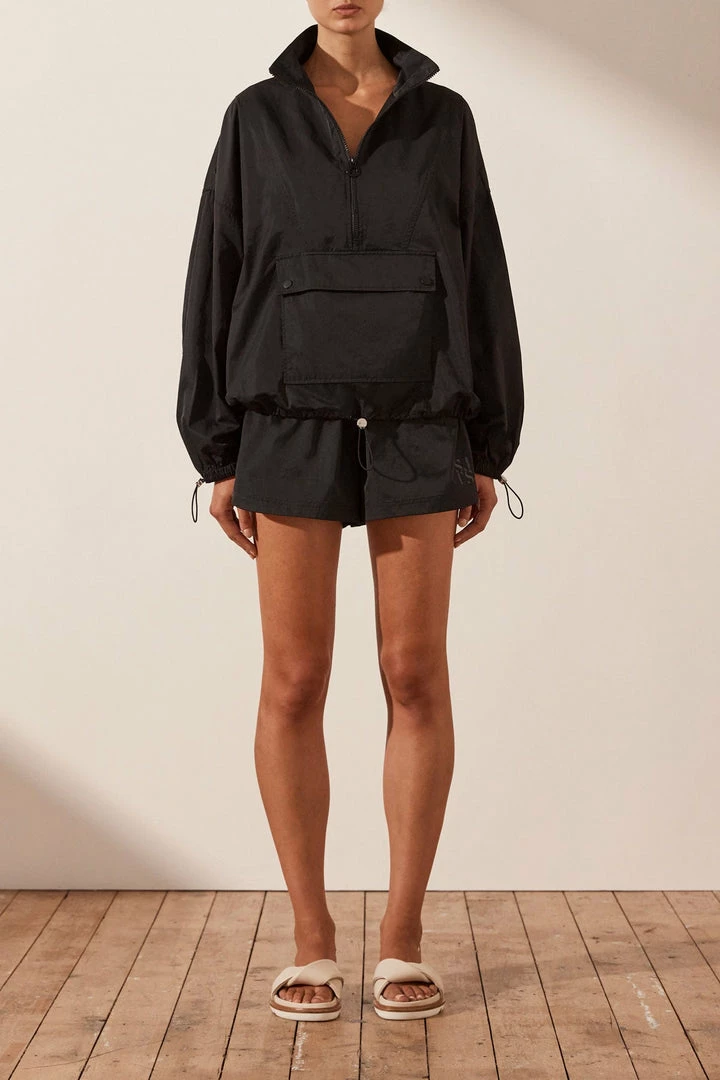 Shona Joy SJ DRAWSTRING SHORT - BLACK