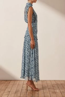 Shona Joy DRESSES FRANCESCA HIGH NECK MIDI DRESS