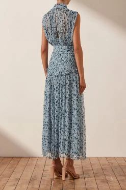 Shona Joy DRESSES FRANCESCA HIGH NECK MIDI DRESS