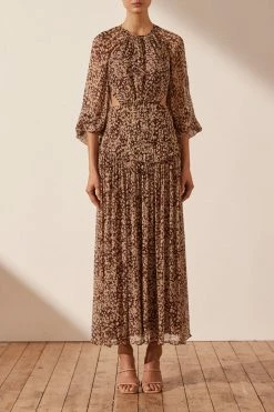 Shona Joy DRESSES VALERIA CUT OUT BACKLESS MIDI DRESS