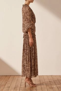 Shona Joy DRESSES VALERIA CUT OUT BACKLESS MIDI DRESS