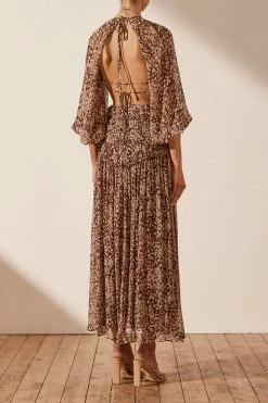 Shona Joy DRESSES VALERIA CUT OUT BACKLESS MIDI DRESS