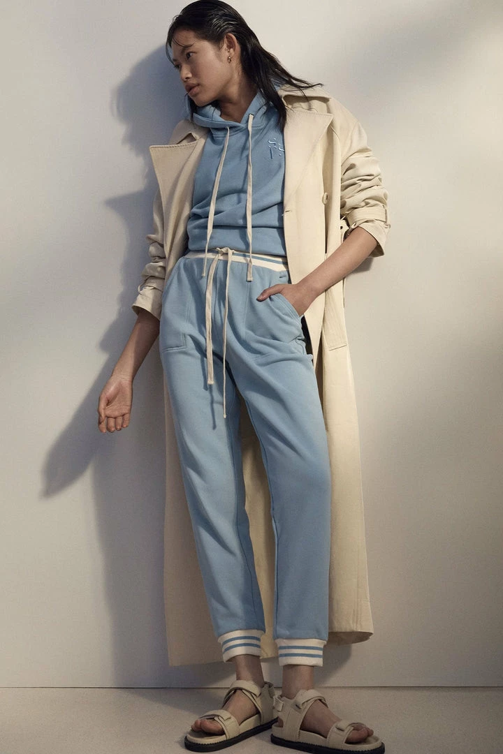 Shona Joy KNITWEAR SJ SWEAT PANT - CHALK BLUE