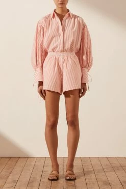 Shona Joy ROBERTA SHORT - RED SHORTS & PANTS