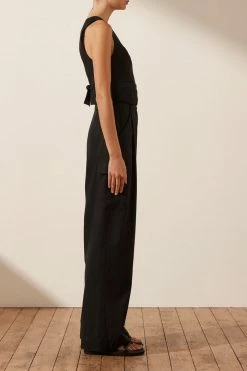 Shona Joy SARA UTILITY RELAXED PANT - BLACK