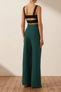 Shona Joy IRENA HIGH WAISTED TAILORED PANT - ROSEMARY SHORTS & PANTS