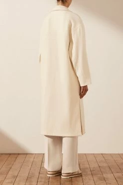 Shona Joy TOPS OLIVIER OVERSIZED LONG COAT - CREAM