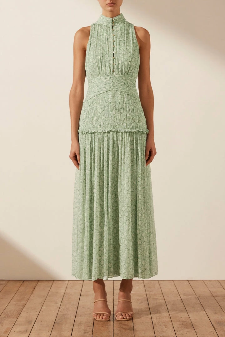 Shona Joy DRESSES AURORE SLEEVELESS BUTTON UP MIDI DRESS